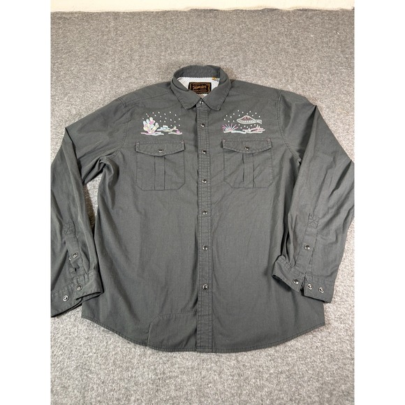 Rare Howler Brothers Gaucho Desert Paranormal Pearl Snapshirt sz Medium - Picture 3 of 11